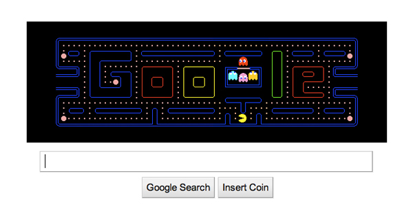 Google ‘Insert Coin’ Play Pacman Online