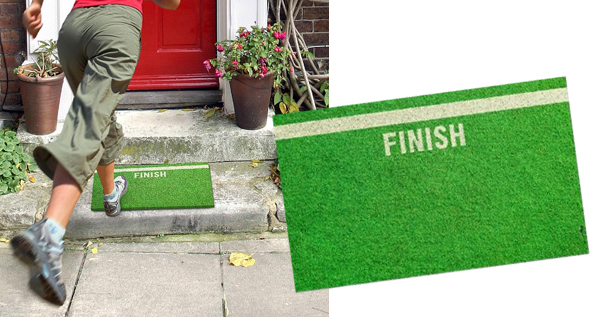 Finish line doormat
