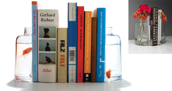Fish Bowl Bookends