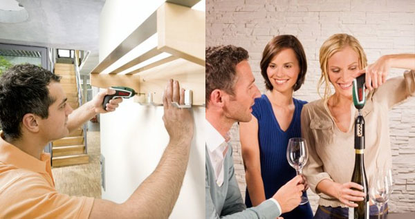 Bosch IXO Vino Cordless Lithium-Ion Screwdriver with Corkscrew Attachment