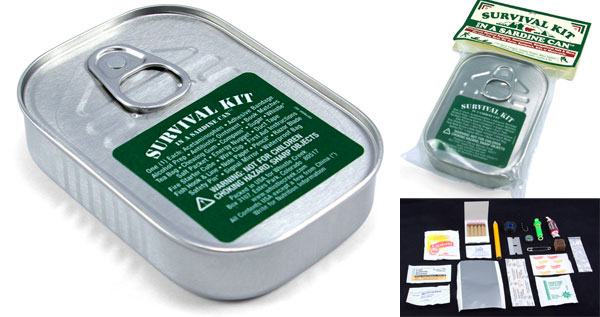 Survival Kit in a Sardine Can