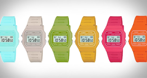 Casio F-91WC NEW COLOURS