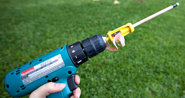 Power Drill Pencil Sharpener
