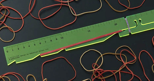 BANDIT Rubber Band Shooting Ruler