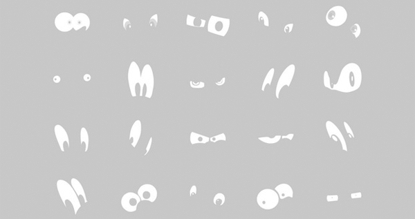 Famous Cartoon Eyes Print