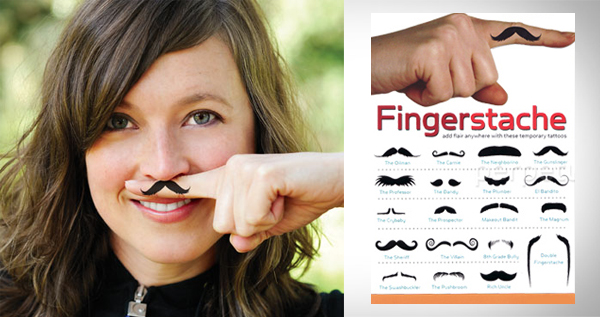 Fingerstache – Temporary Tattoos
