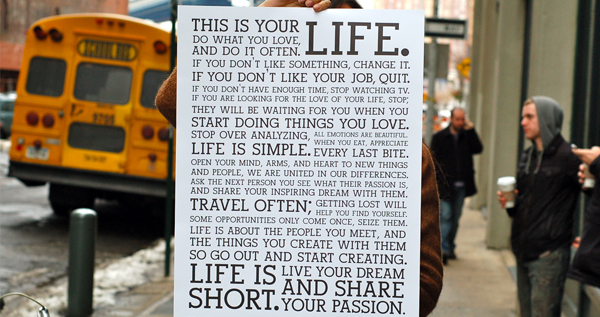 Holstee Manifesto Poster