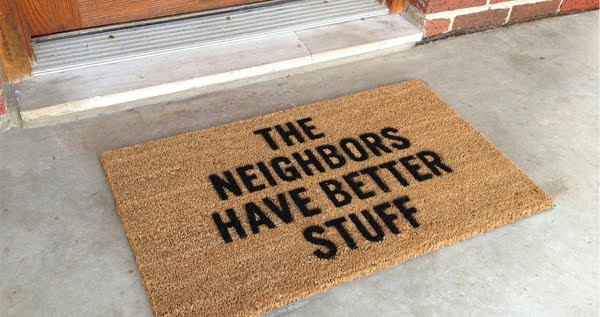 The Neighbours Have Better Stuff, Defense Door Mat