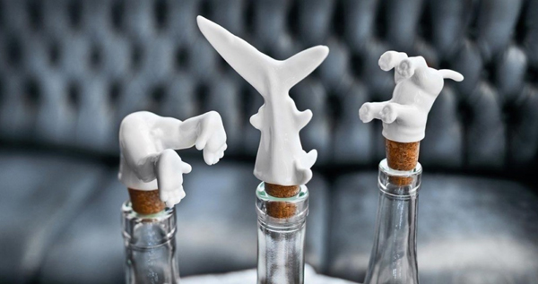 Wine Diver Bottle Stopper Set