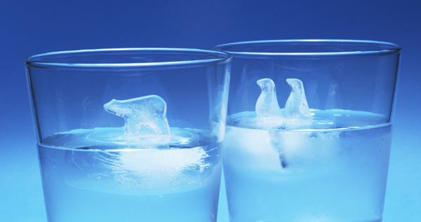 Polar Bear and Penguin Ice Cube Molds