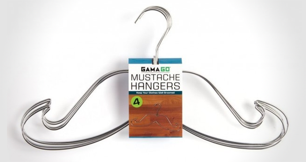 Mustache Cloth Hangers
