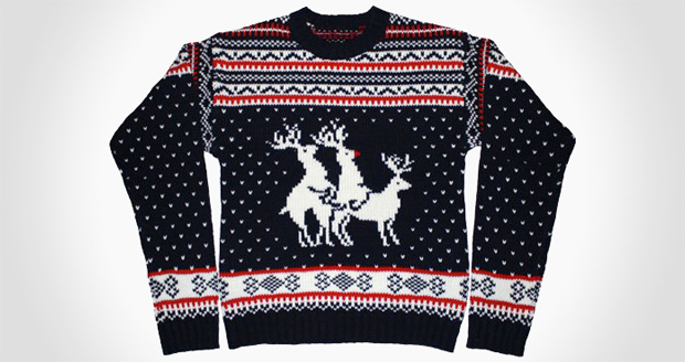Reindeer Threesome Christmas Sweater