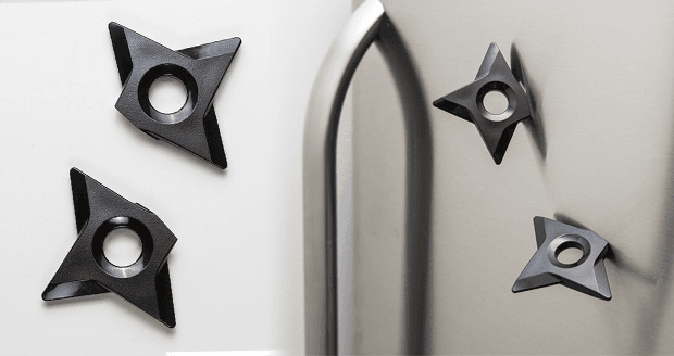Ninja Throwing Star Fridge Magnets