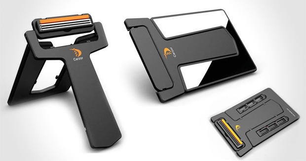 Credit Card Pocket Razor with Mirror