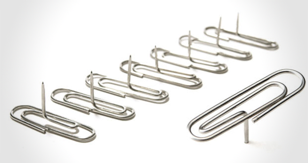 Paperclip Thumbtacks (Pinclip)