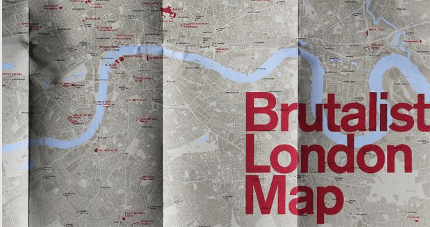 Map of Brutalist London