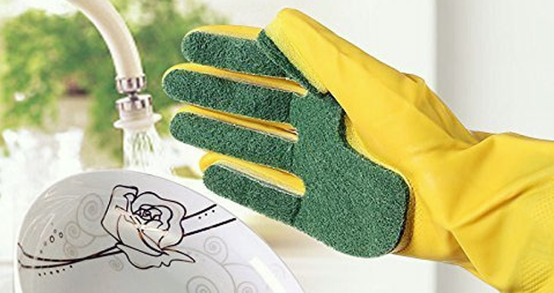 Sponge Tipped Rubber Gloves